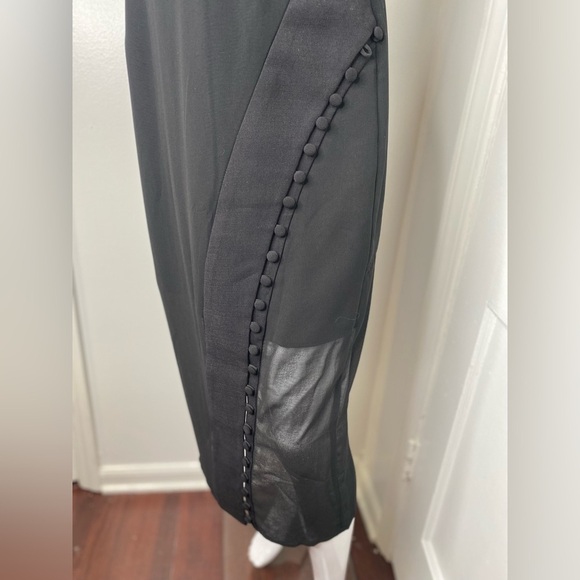 C/MEO COLLECTIVE NWT Presence Midi Elegant Black Sleeveless Dress - Picture 4 of 13